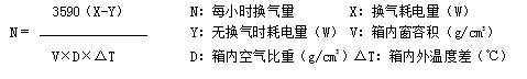 计算空气换气率公式