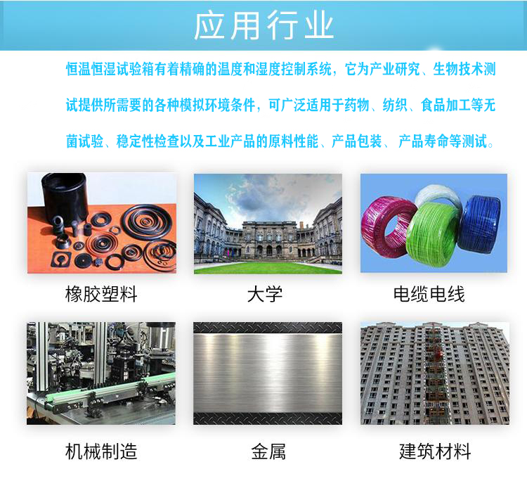 恒定湿热试验箱应用领域